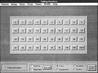 Example from Talking Numbers