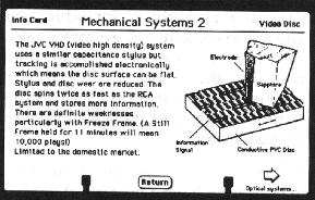 Screen picture: Info card example